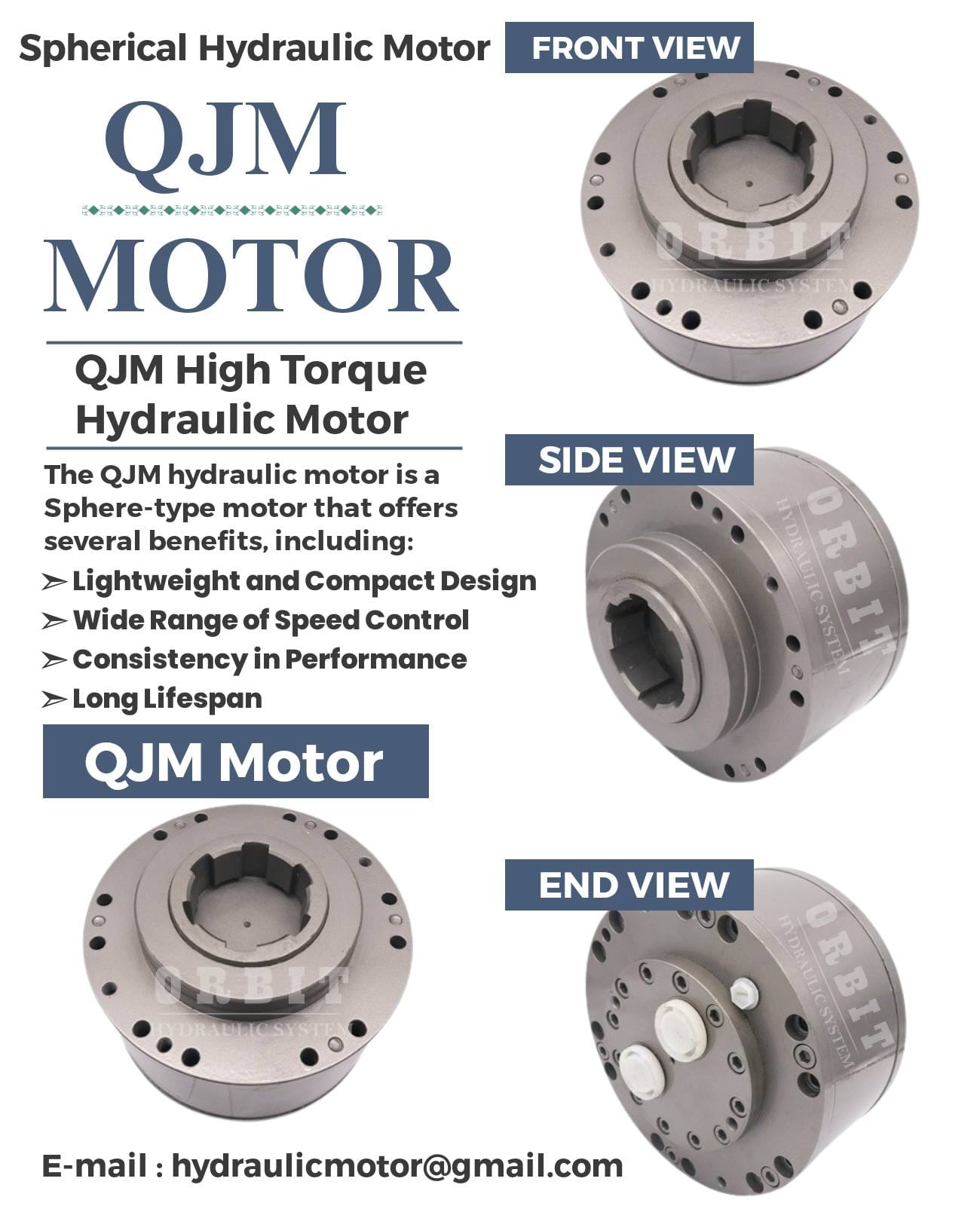 QJM Spherical Piston Hydraulic Motor in Thane Maharashtra India