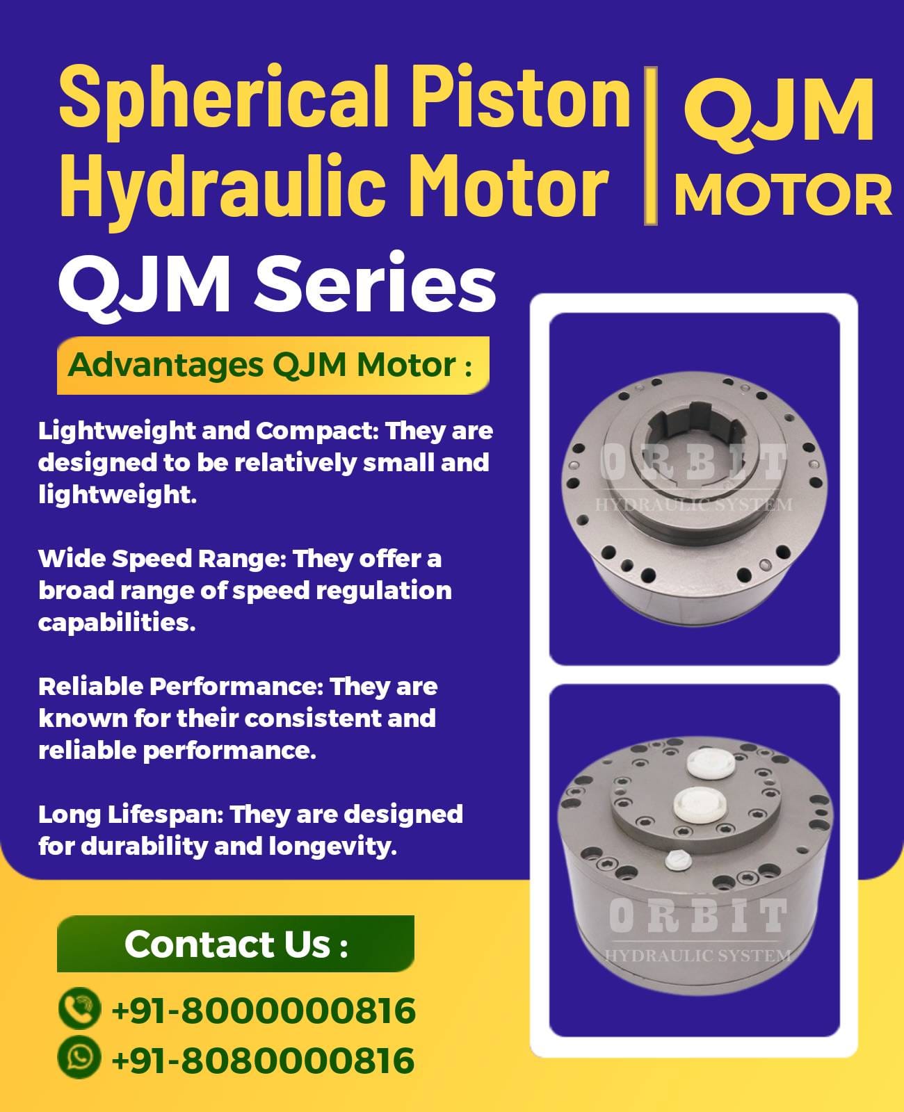 QJM Sphere Piston Hydraulic Motor in Surat Gujarat India