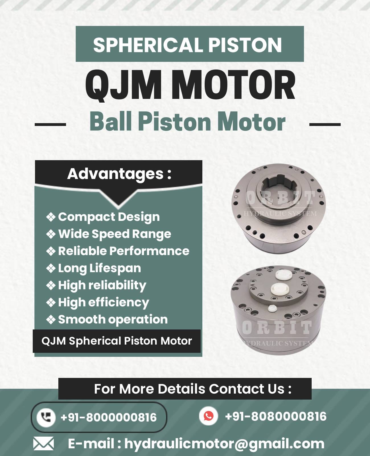 QJM Ball Piston Hydraulic Motor in Thane Maharashtra India
