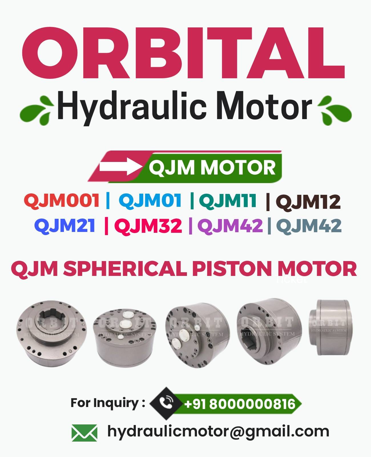 1QJM62-5.0 Spherical Piston Hydraulic Motor in India
